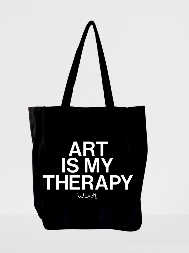 WCMTL - Large Size Tote Bag - ART IS MY THERAPY