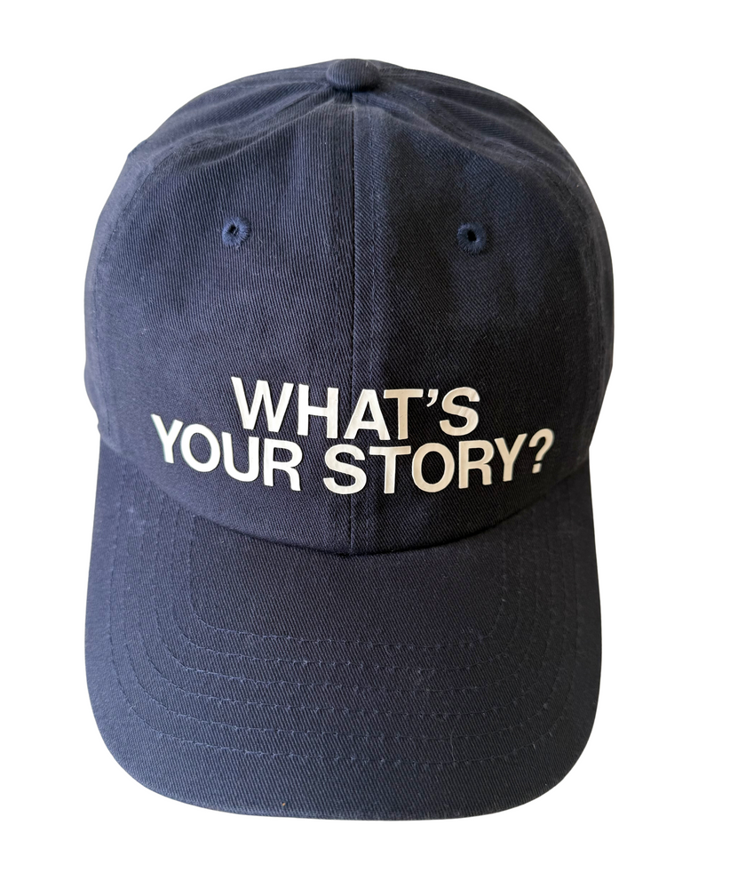 
                  
                    Load image into Gallery viewer, WHAT&amp;#39;S YOUR STORY? - Navy - La Casquette Classique
                  
                