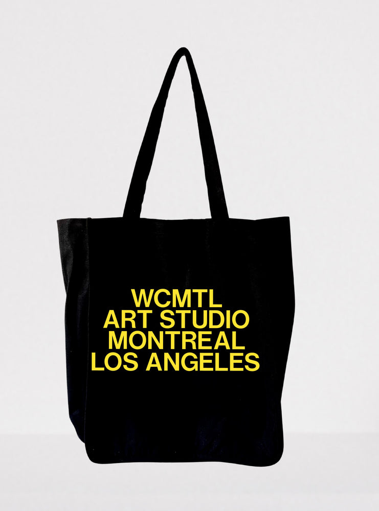 WCMTL - Large Size Tote Bag - WCMTL ART STUDIO - MONTREAL - LOS ANGELES