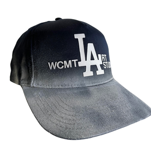 
                  
                    Load image into Gallery viewer, WCMTL Art Studio LA Navy Cap - Hand-Painted By WCMTL
                  
                